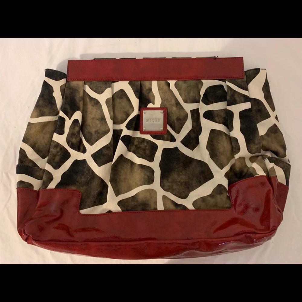 Miche Prima shell. Red cow print